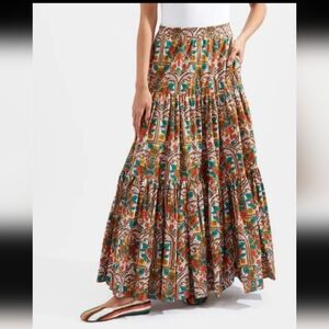 NWOT La DoubleJ Big Skirt - Corte White Rust